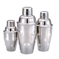 18 Oz. Convex 3 Piece Cocktail Shaker (Stainless Steel)